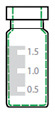 CTV-1104gs 2mL crimp top vial with graduated marking