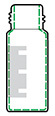 RSA glass 2mL vial with graduated marking