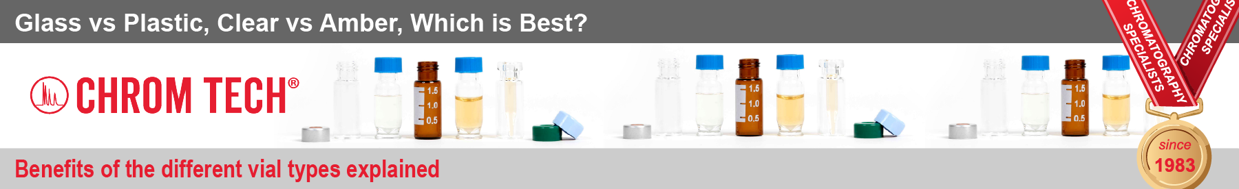 vial hero, glass vs plastic, clear vs amber