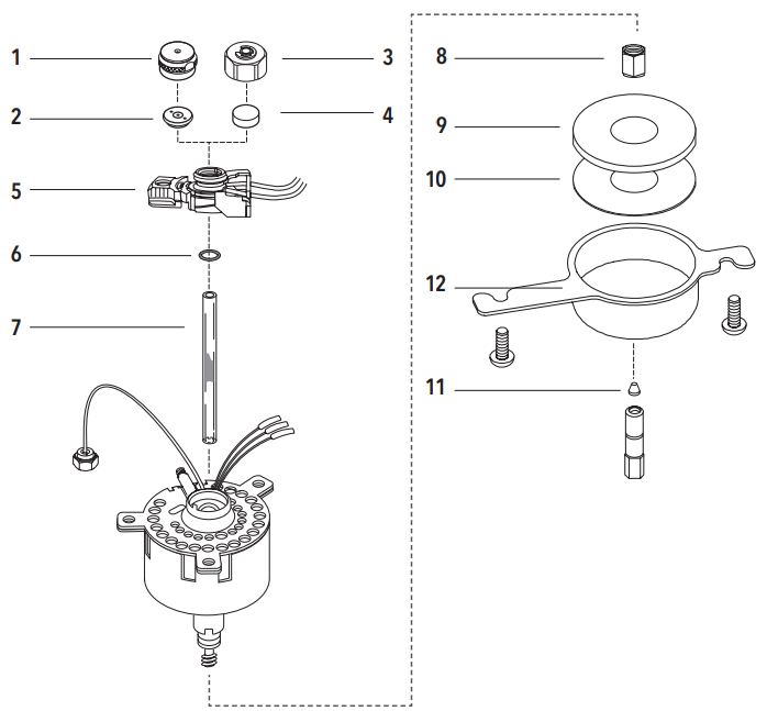 Agilent Multimode Inlet Body parts diagram showing item numbers