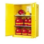 Justrite safety cabinet for flammables