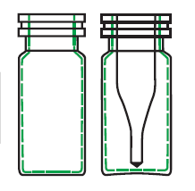15 x 45 mm snap top autosampler vials