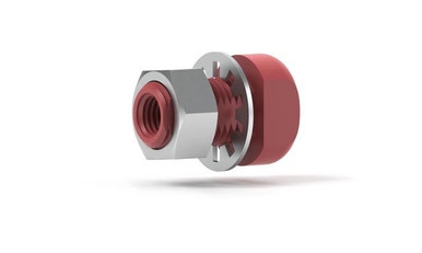 P-441 - Union Assembly PEEK Red 1/4-28 Bulkhead - Chrom Tech, Inc.