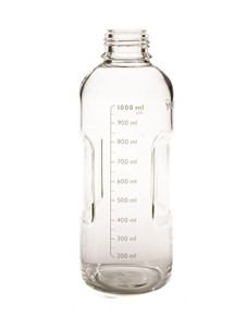 Agilent 9301-6528 InfinityLab Solvent Bottle, Clear Glass, 1000 mL