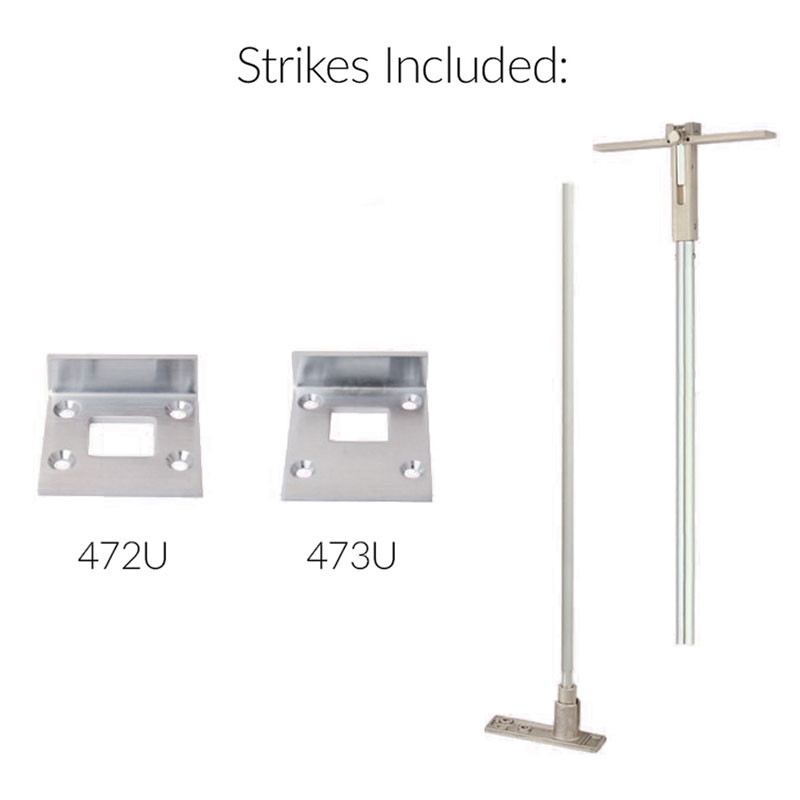 Von Duprin 55 Series Wood Door Concealed Vertical Rod Exit Device
