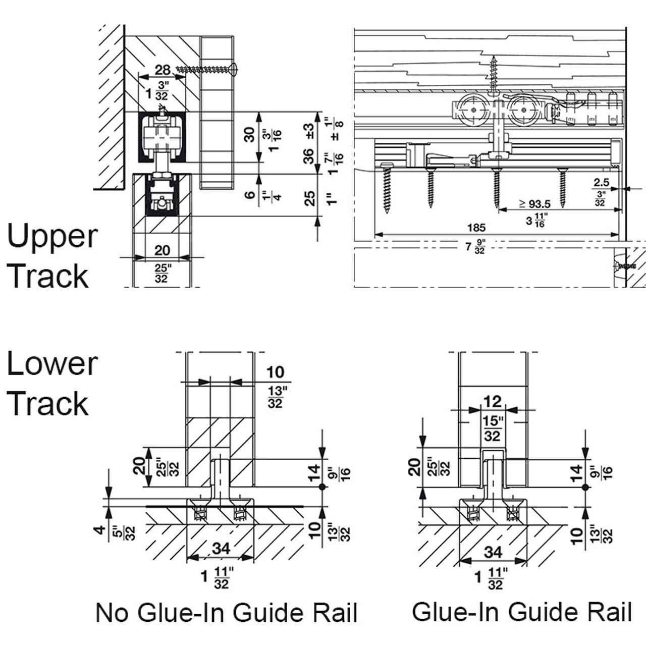 Hawa Junior 40/B Sliding Wood Door Fitting-detail 3