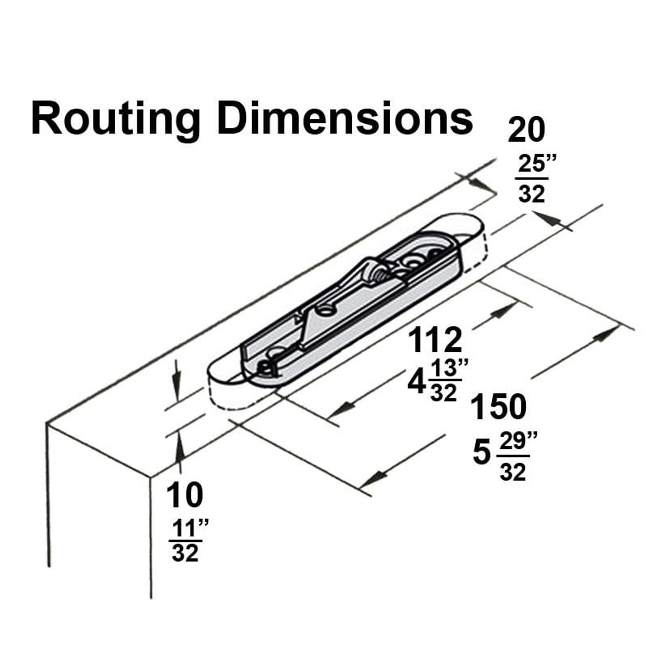 Hafele Slido D-Line11 240 Sliding Wood Door Kit (530 lbs. Max Door Weight) - routing