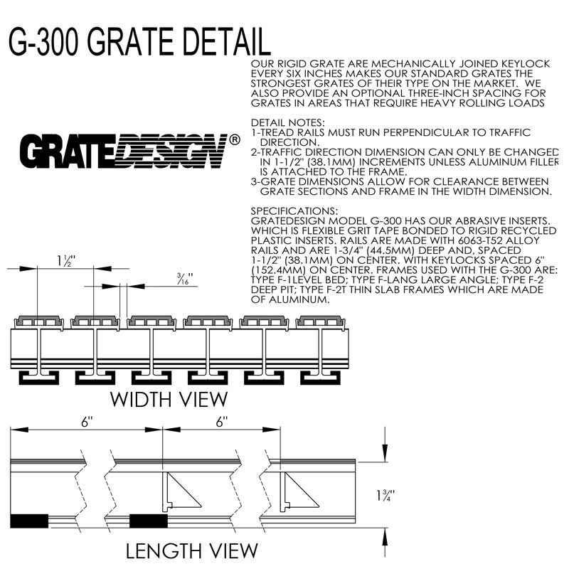 Babcock Davis / Arden GRATEdesign Rigid Grate G-300-detail 1