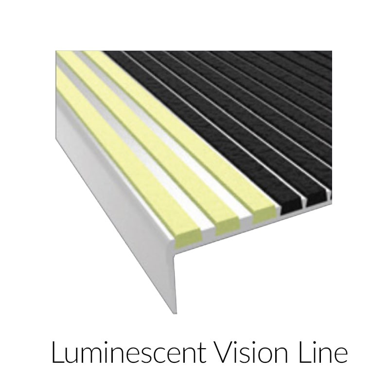 Bar Abrasive 9" Renovation Stair Tread with Drilled Holes - Vision Line