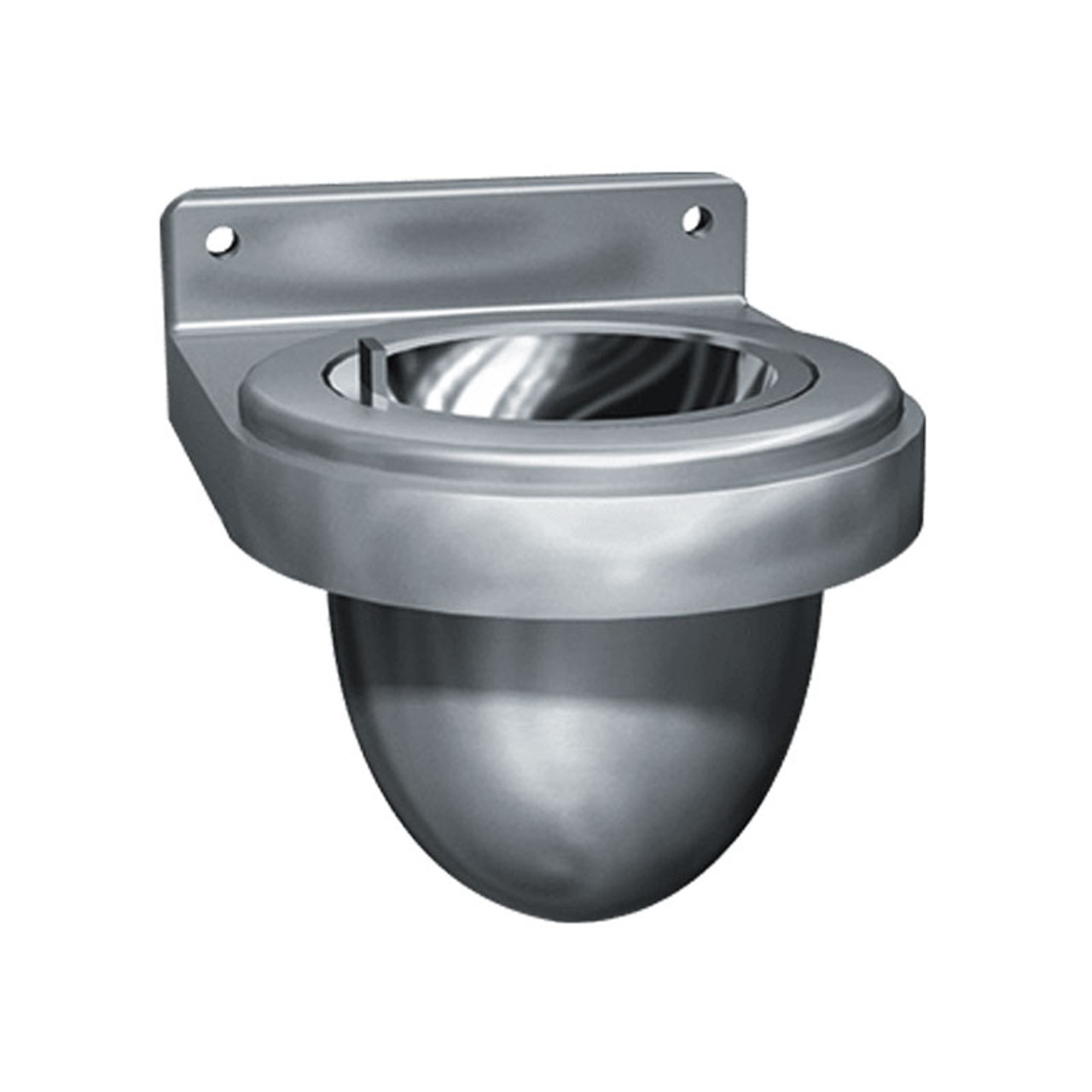 ASI Surface Mounted Stainless Steel Wall Urn Ashtray with Flip Top 8095