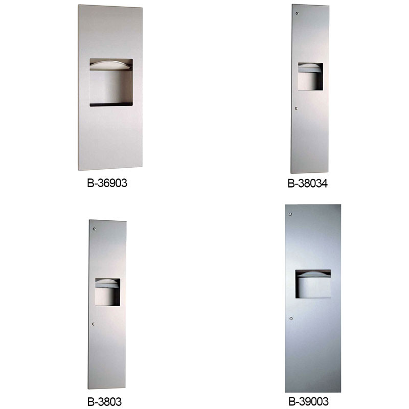 Bobrick Recessed Towel Dispenser and Waste Receptacle - Trimline