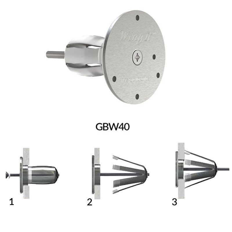 Seachrome Stainless Steel U-Shaped Shower Grab Bar - 1.5” Dia - Optional Wall Anchors