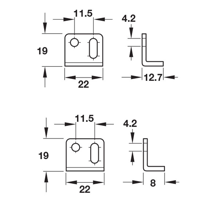 Timberline 90º Angle Strike Plate