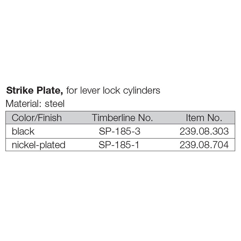 Timberline Strike Plate (239.08.303) - detail 2