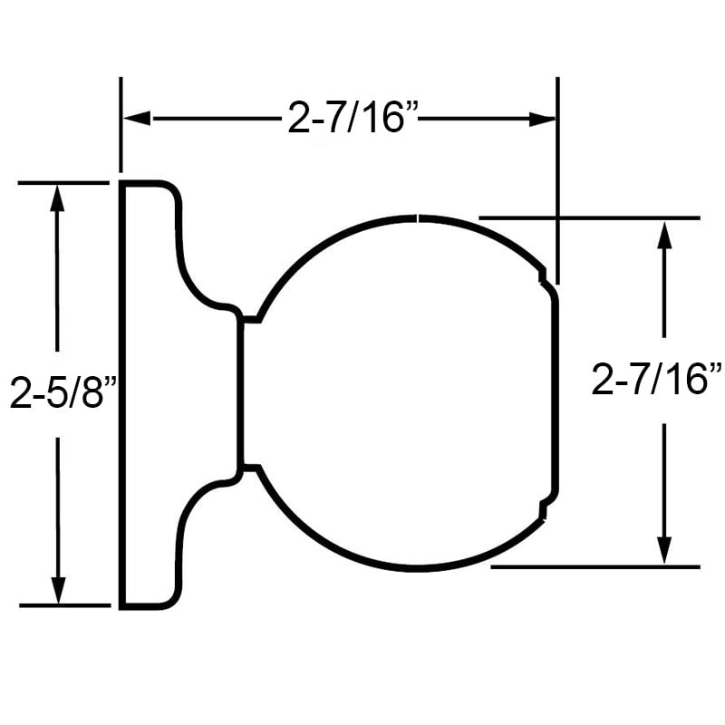 Kwikset Signature Series Laurel Knob - Spec Sheets
