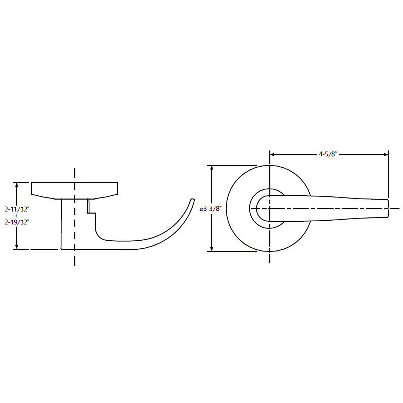 Falcon W Series Grade 2 Quantum Door Lever