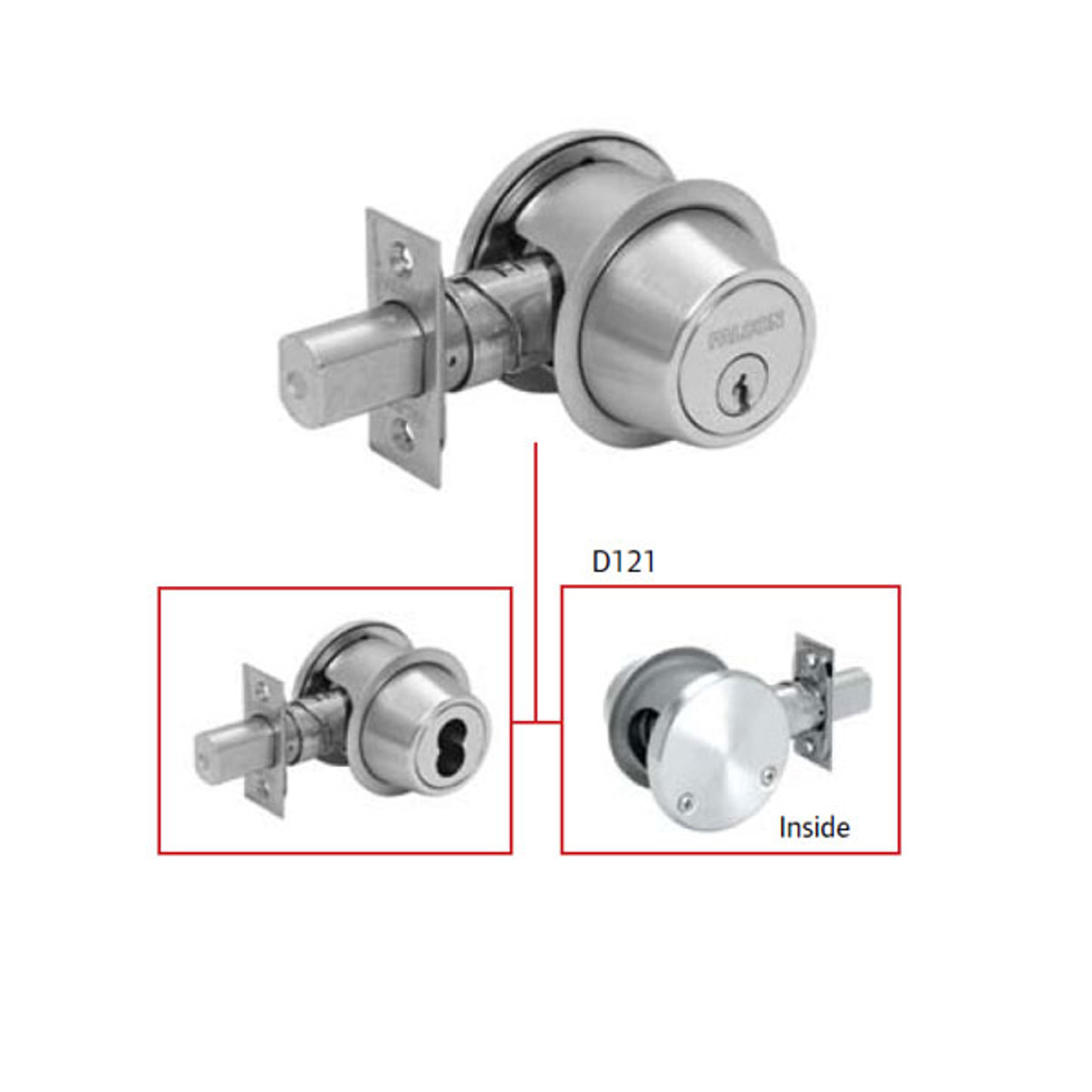 Falcon D Series Grade 1 Single Sided Deadbolt Harbor City Supply