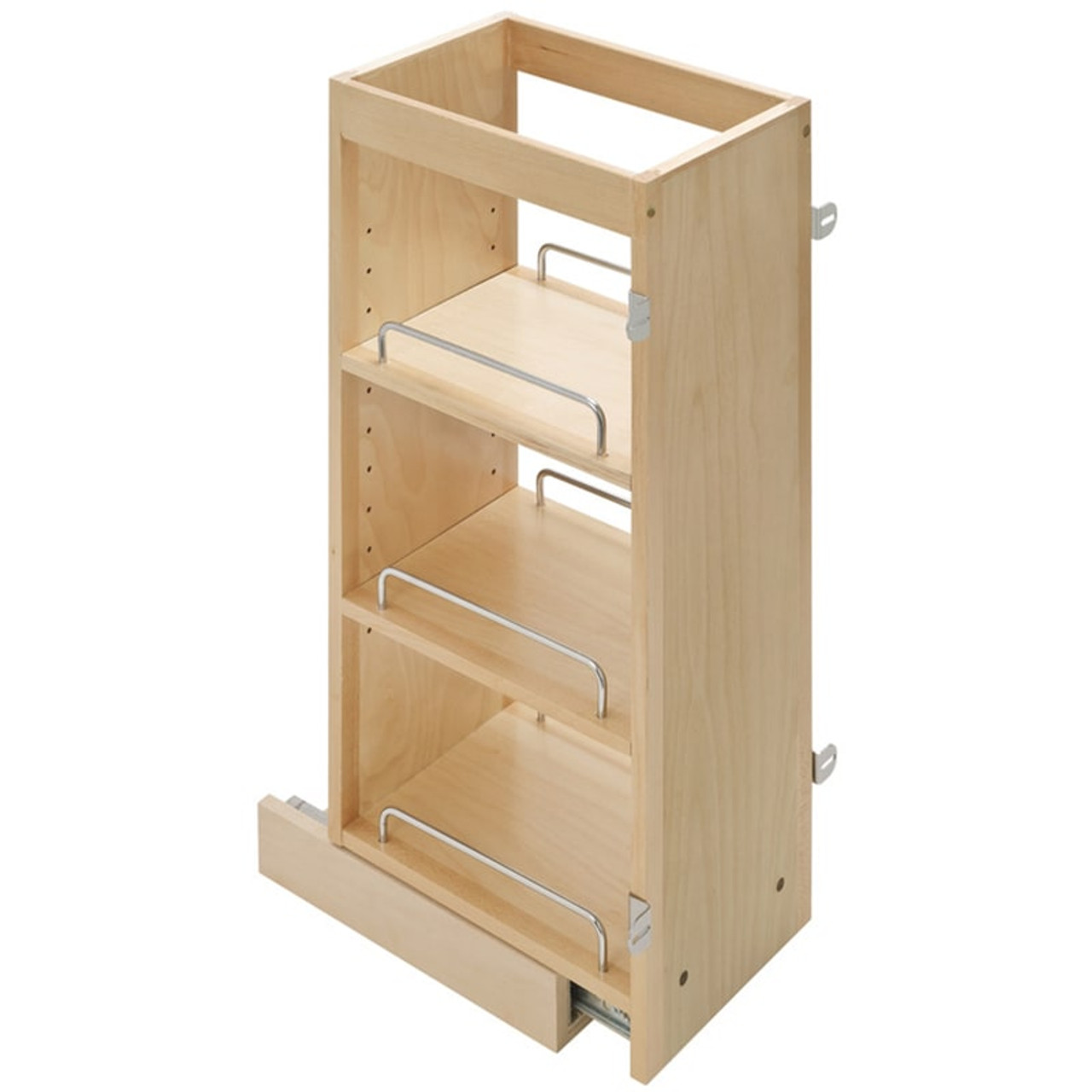 Hafele Pull-Out Spice Rack, Wooden Kitchen Cabinet Accessory