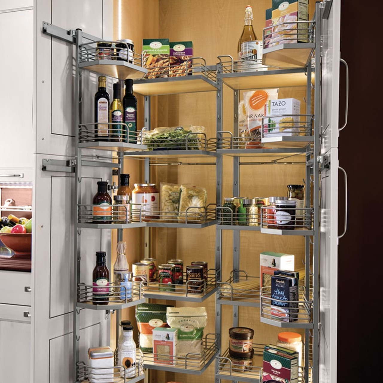 Kessebohmer Tandem Chef's Pantry Frame and Shelf Set