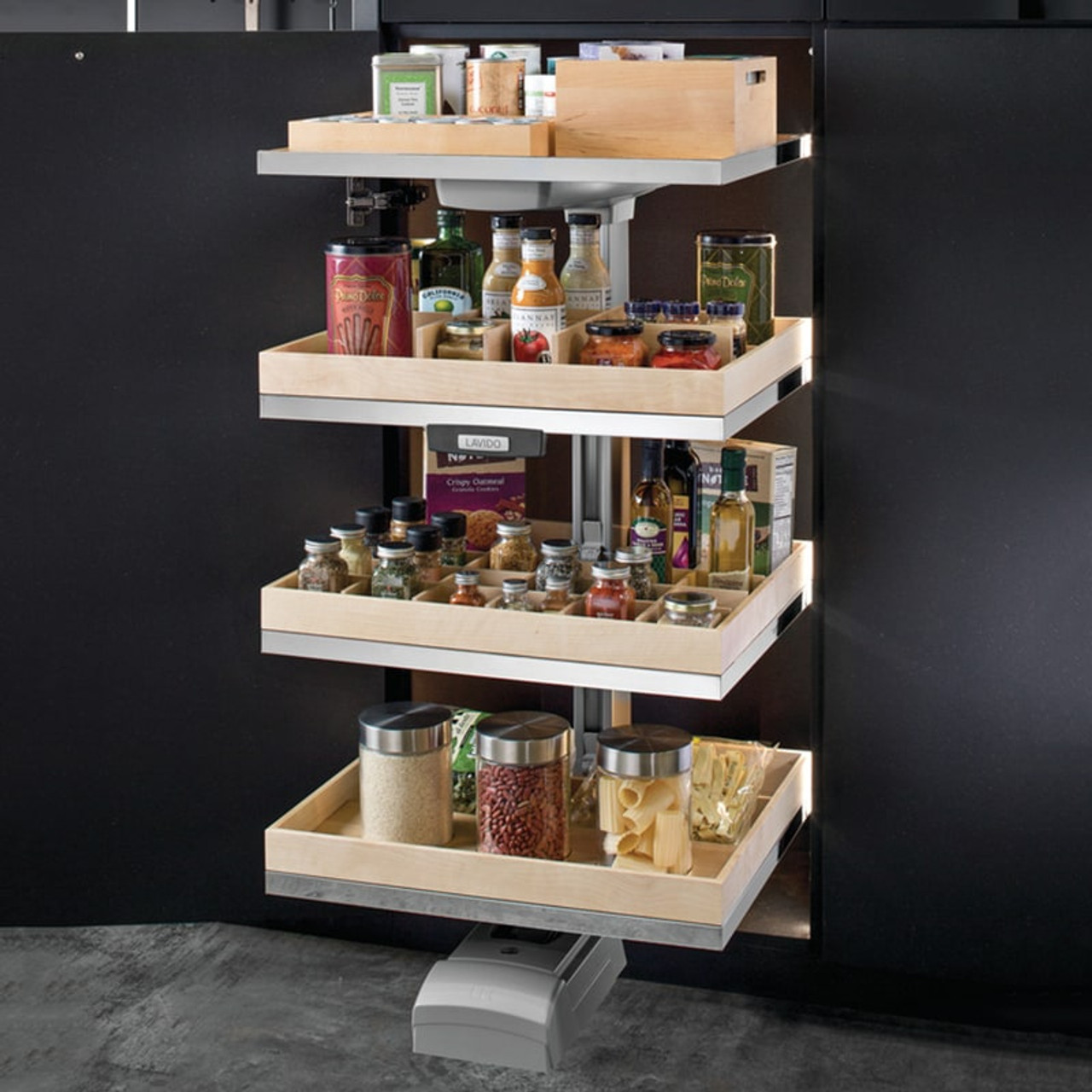 Hafele LAVIDO Pantry Pull-Out Frame and Tray Set