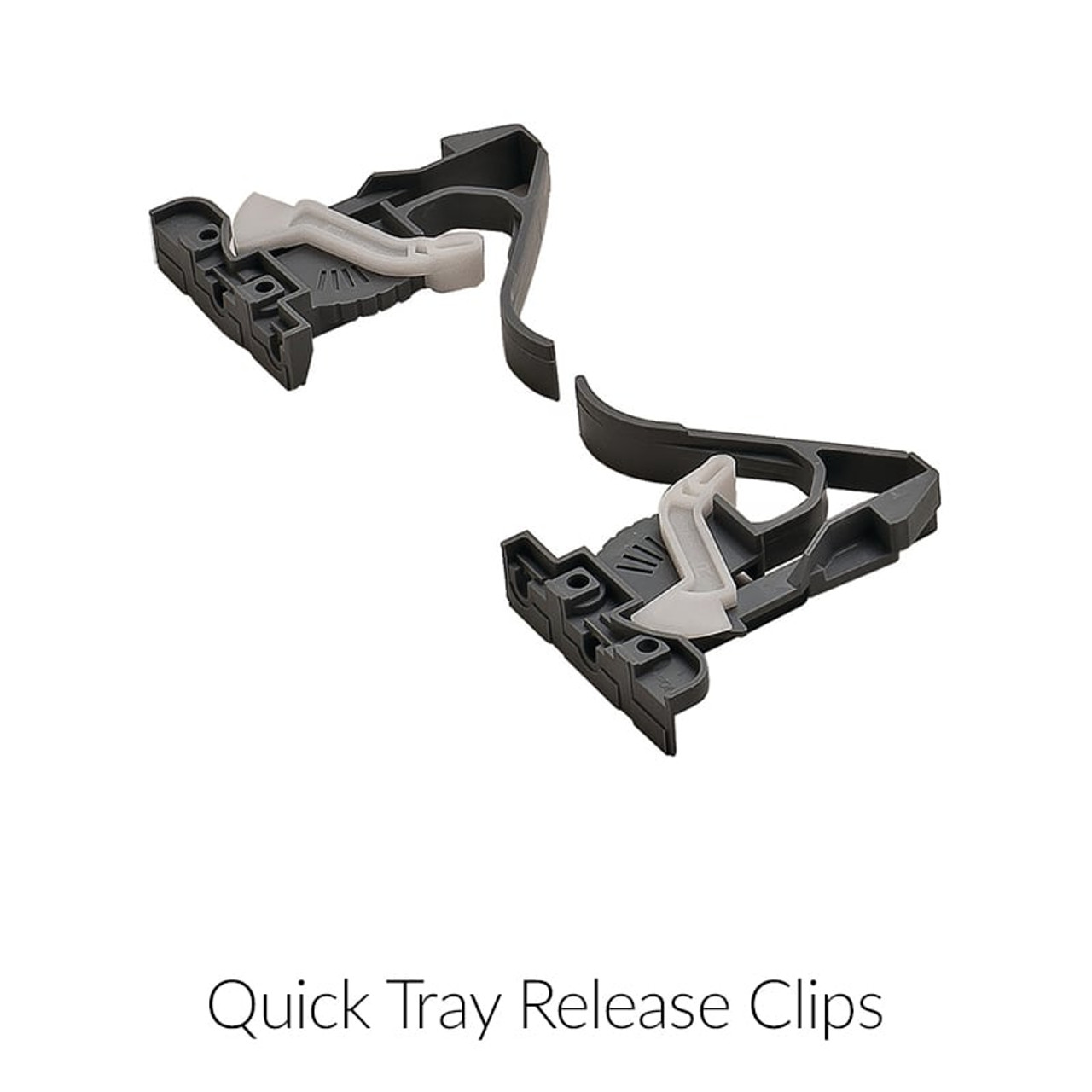 Kessebohmer Internal Drawer Pull-Out Tray and Slides - Quick Tray Release Clips 