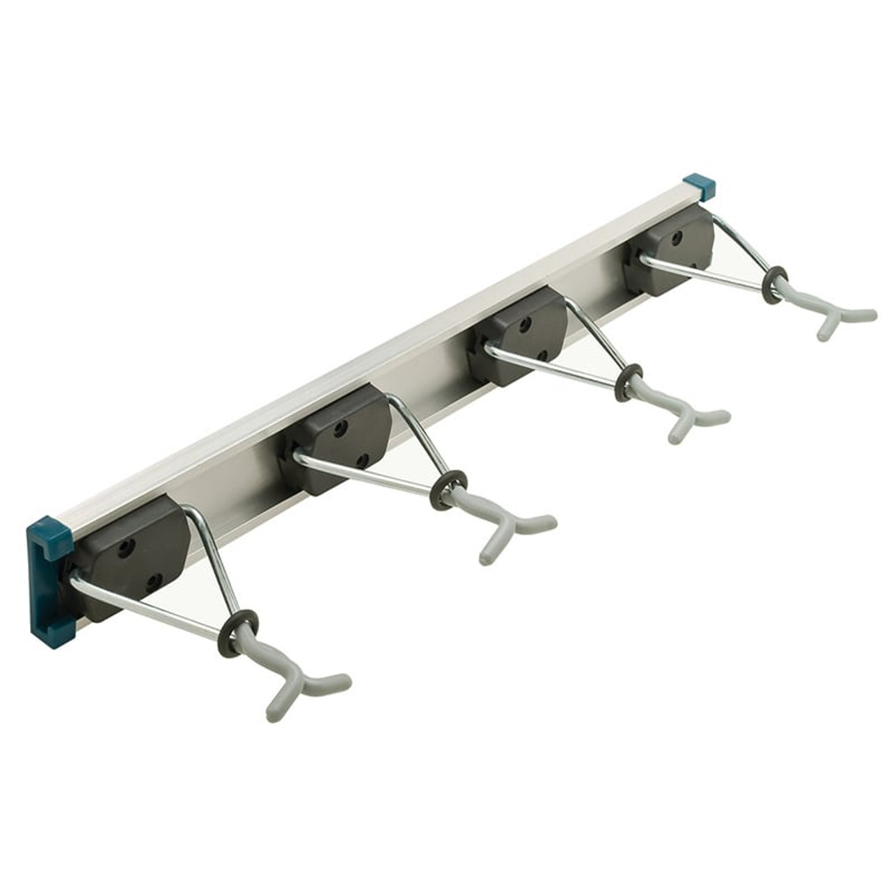 WFX Utility™ Painesville 4 Racks 5 Hooks Broom Holder Wall Mounted