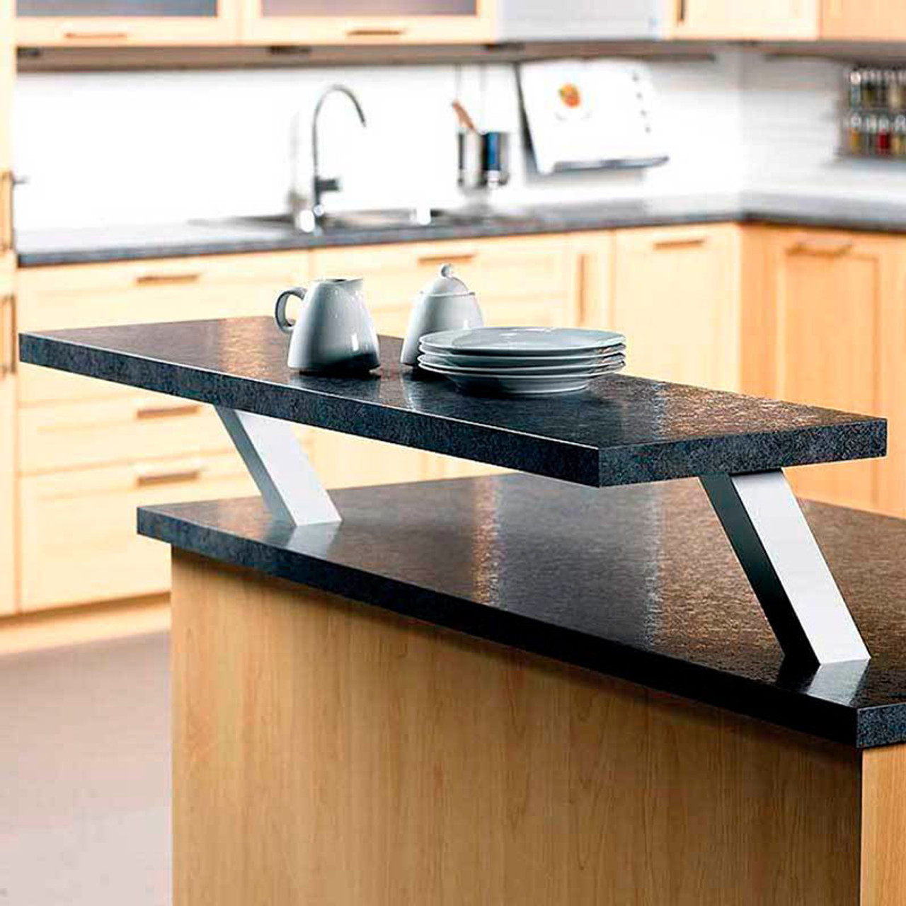 Hafele Square Angled Countertop Support - Installed