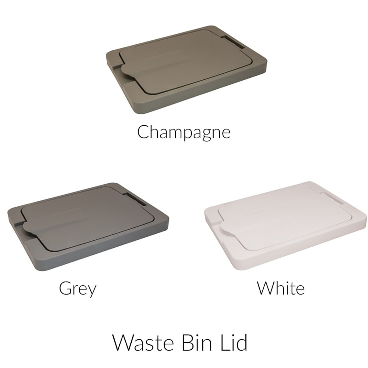 Kessebohmer Metal Frame Bottom Mount Pull Out Single Waste Bin - Lids