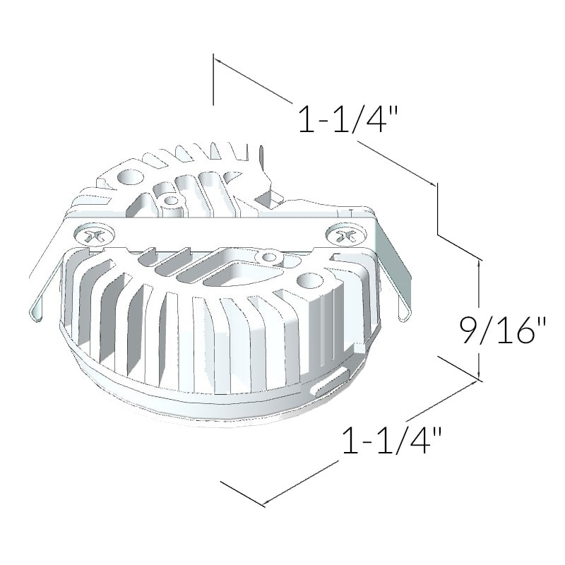 Loox5 Aluminum LED Modular Puck Light 2040 Monochrome 12V - Spec Sheet