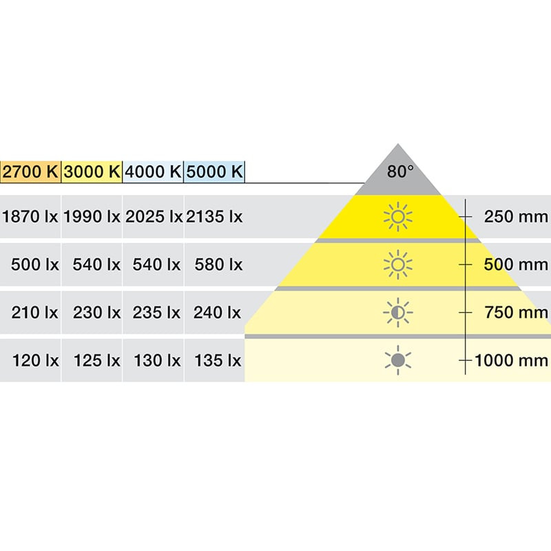 Loox5 LED Modular Puck Light 2092 Monochrome 12V - Color Temperature