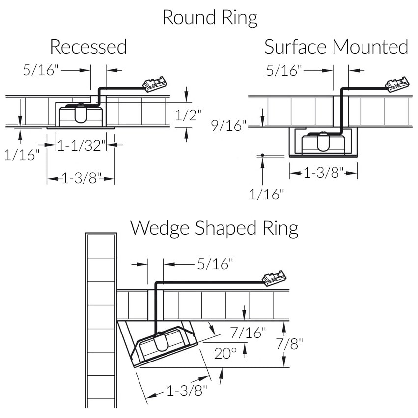 Loox5 LED Modular Mini Puck Light 2022 Monochrome 12V - Spec Sheet