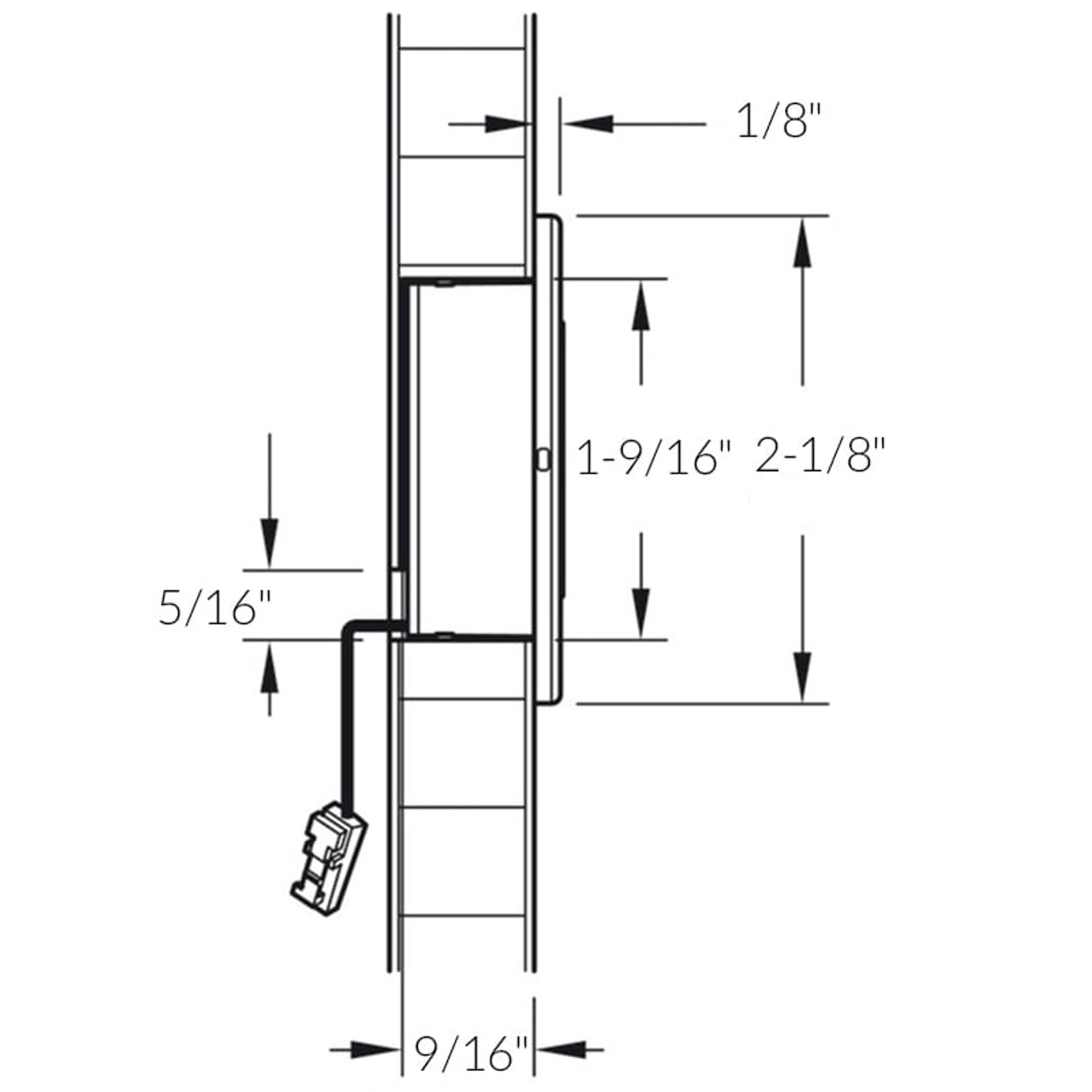 Loox Sensor Controlled LED 2028 Toe Kick Light 12V - Spec Sheet
