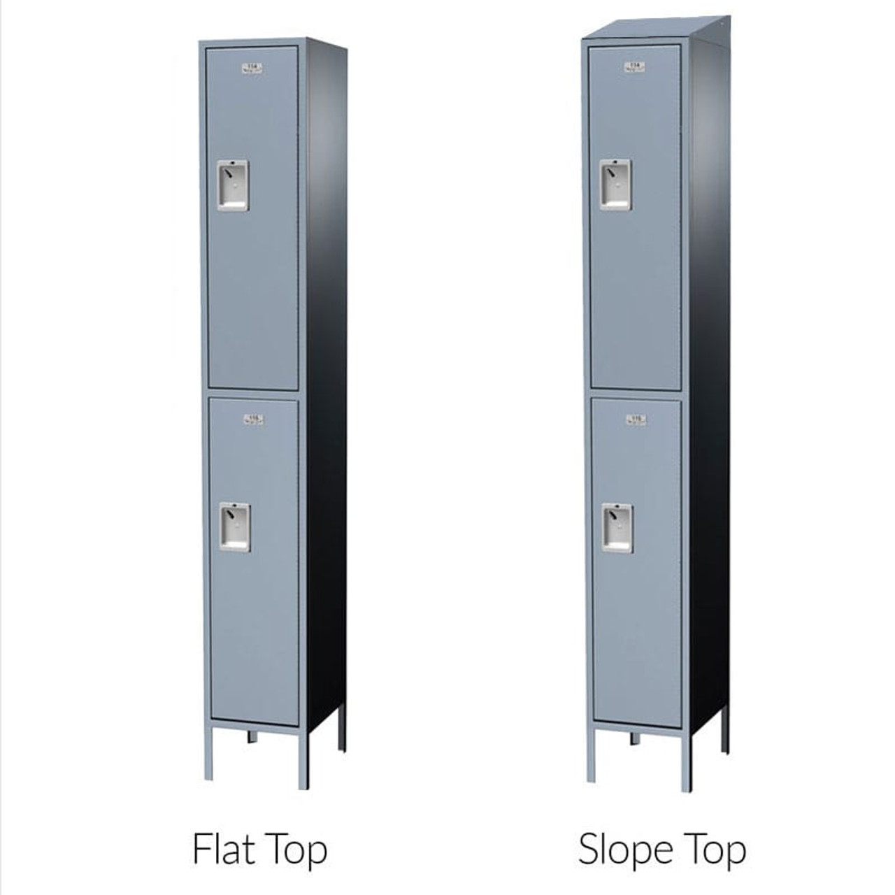 Double Tier Metal Lockers - ASI Traditional Plus Collection -Top