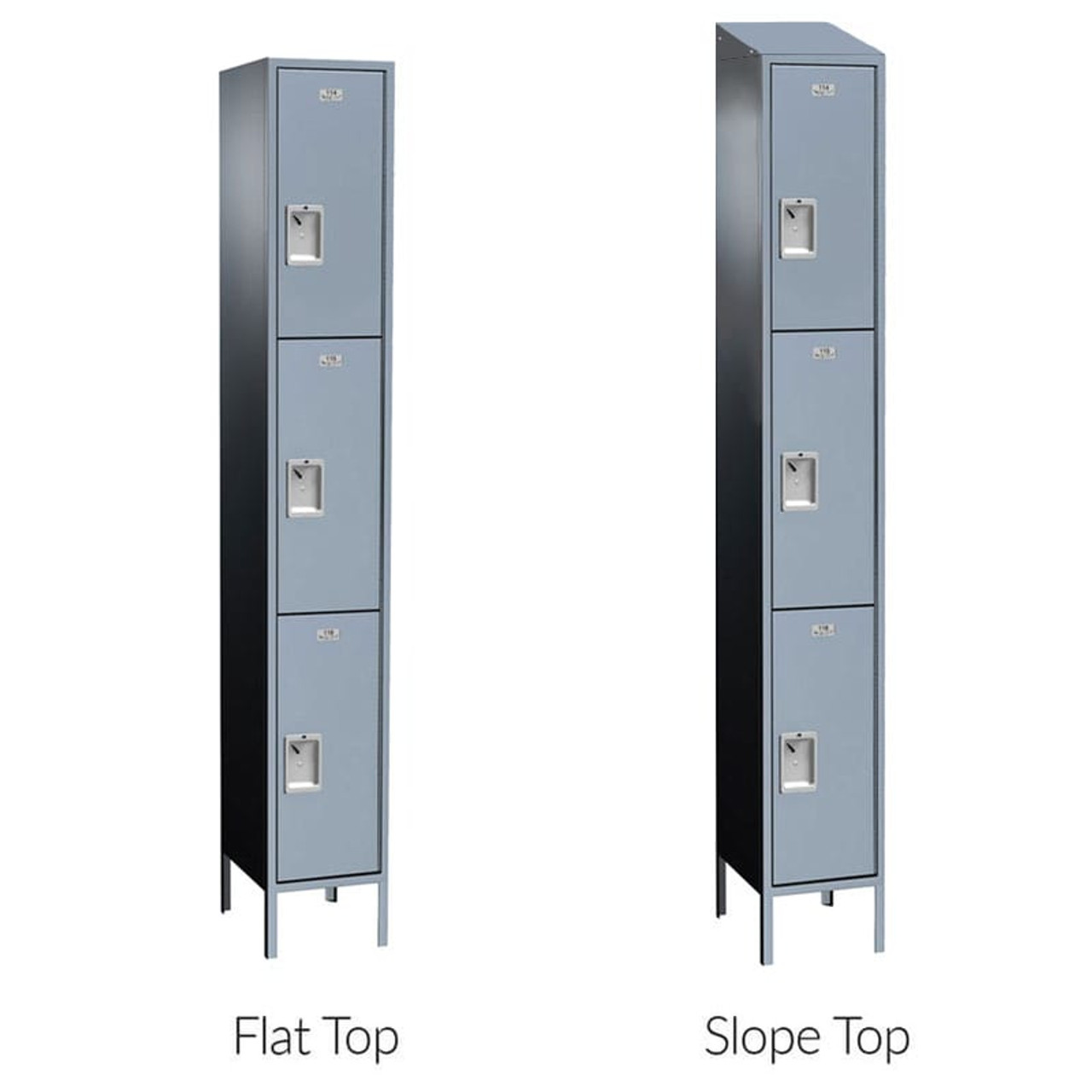 Triple Tier Metal Lockers - ASI Traditional Plus Collection -Top