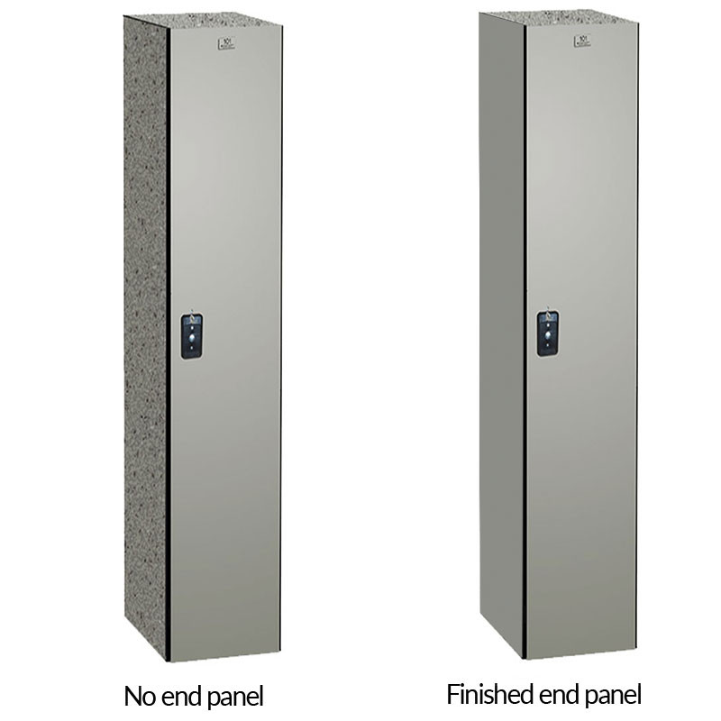 ASI Single Tier Phenolic Lockers ADA Compliant - Traditional Collection - Finished End Panels