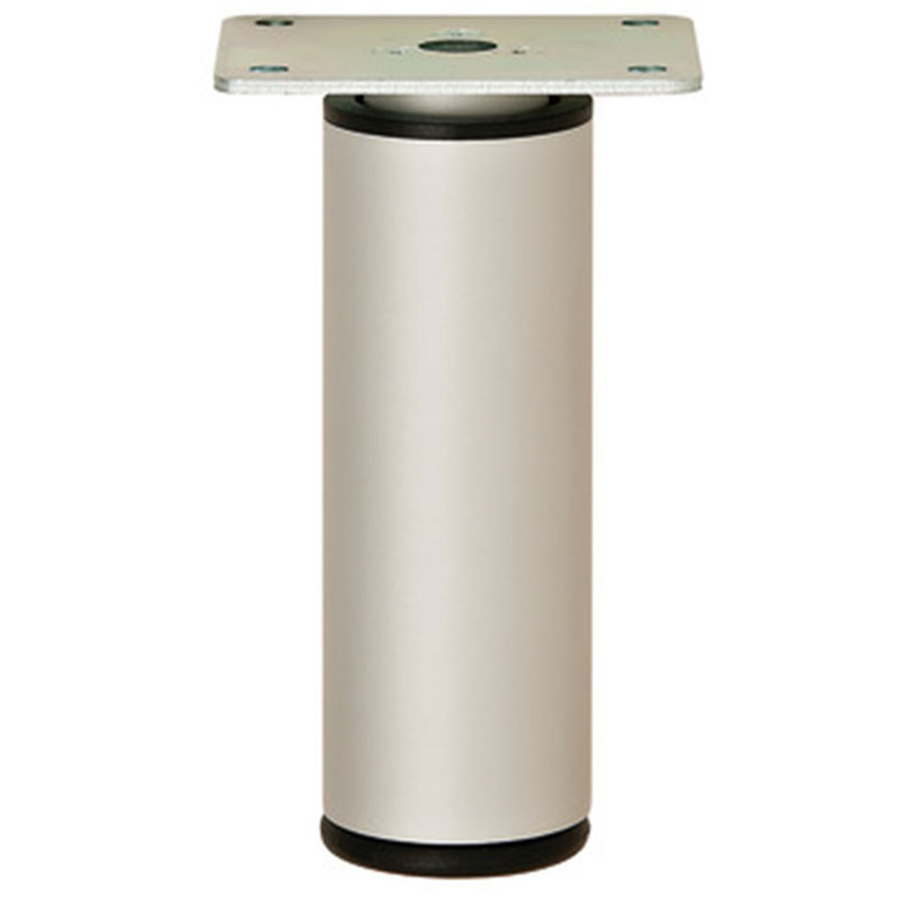 Hafele 4” Adjustable Round Aluminum Furniture Foot (Set of 4)