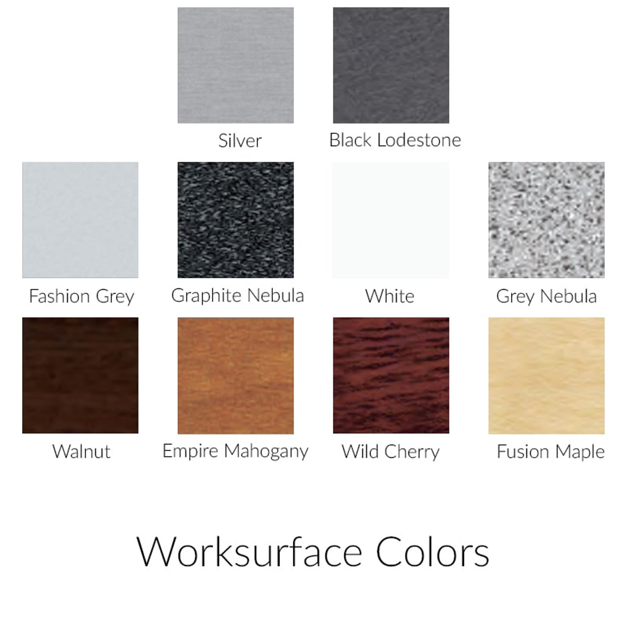 Nova Rectangular Multi-Purpose Office Table with Arch Base Legs  - Worksurface colors