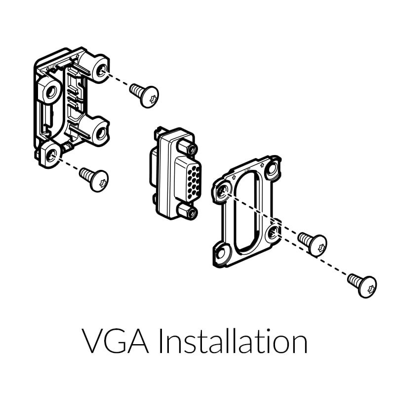 Dekko VGA Monitor Data Connector VGA37 - Install