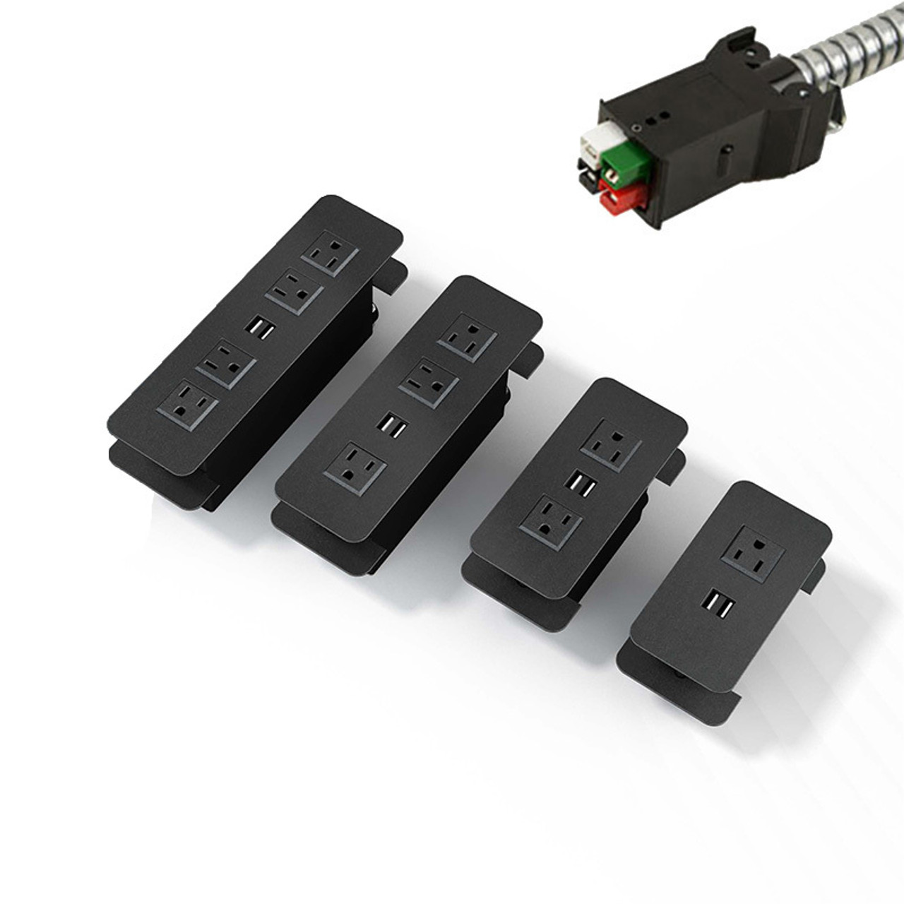 Cove DaisyLink - Clamp Mount | 1 to 4 Power with 2 Active USB