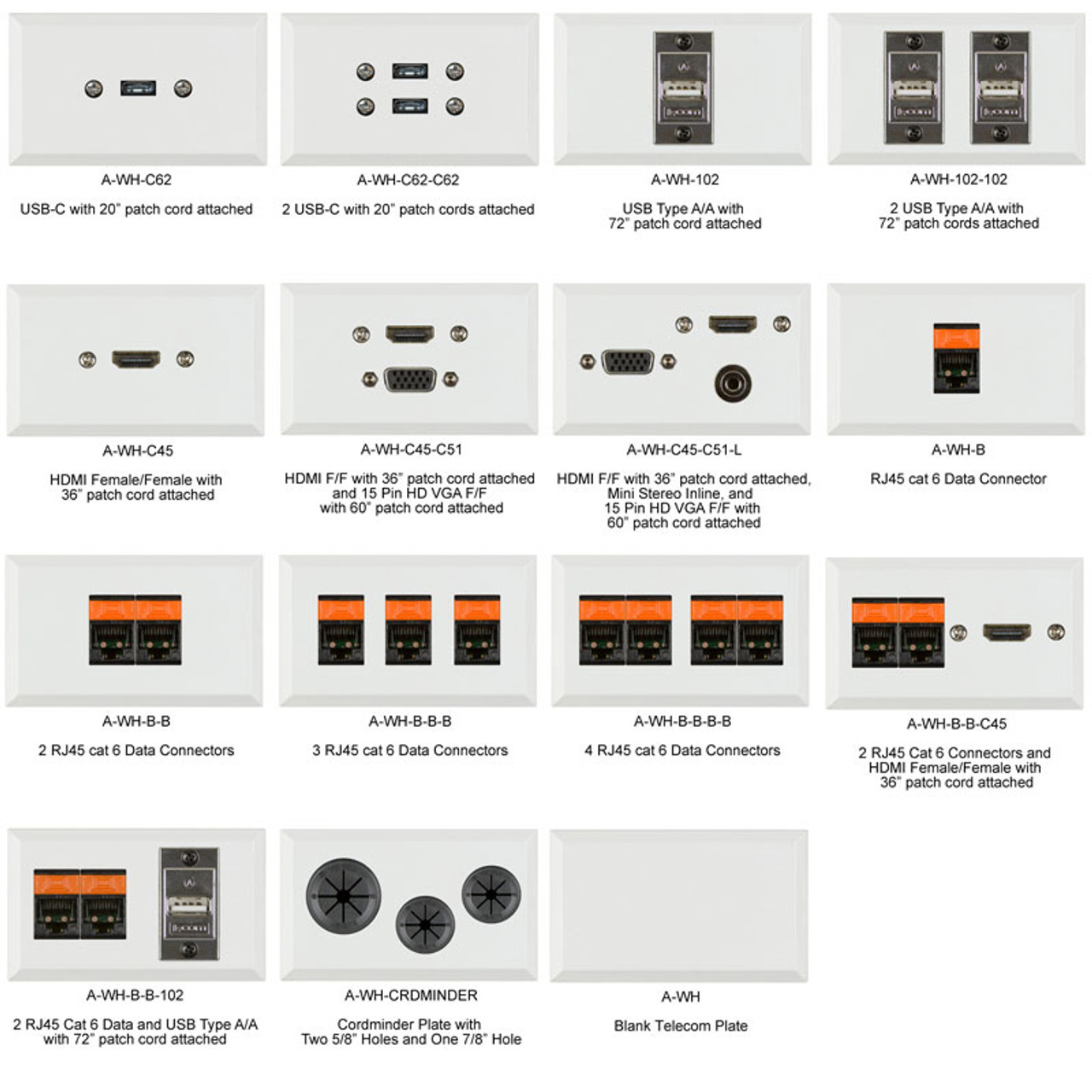 Telecom Plate - White