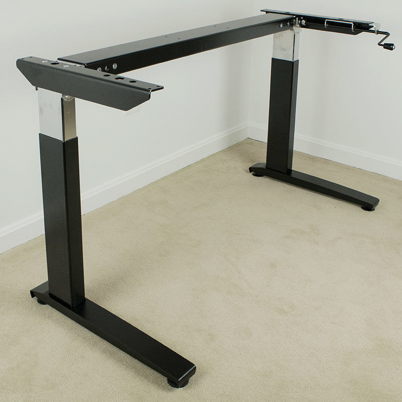 Curved Adjustable Desk Height Hardware 