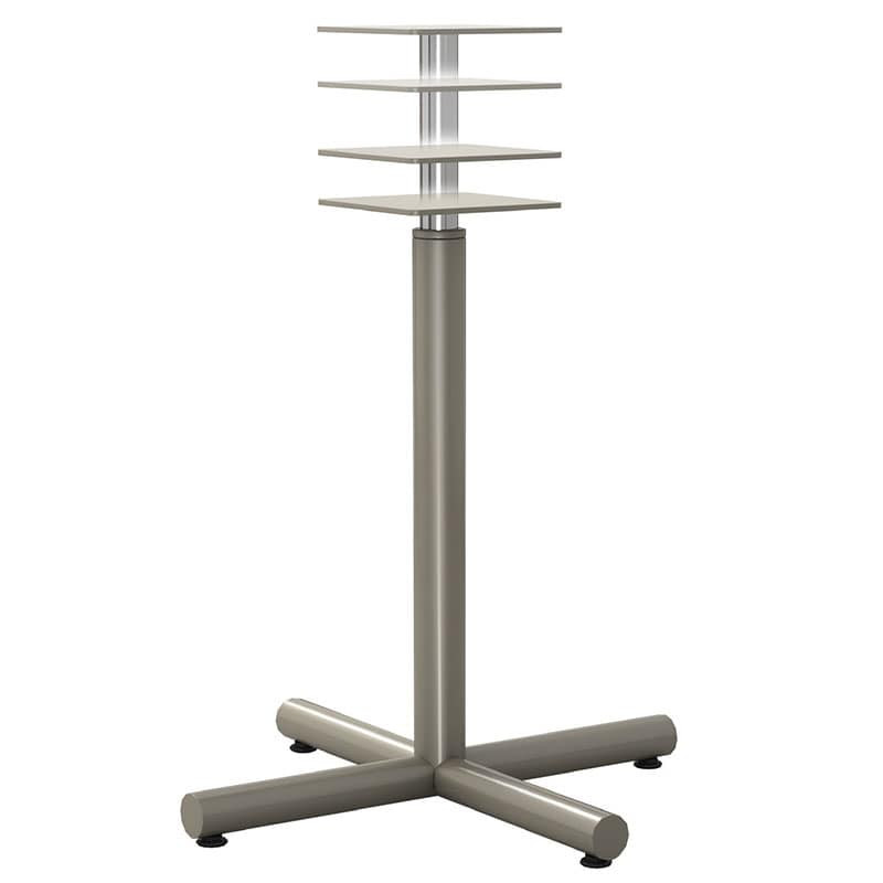 Gibraltar Height Adjustable Metal X-Base Transformer Pedestal Only