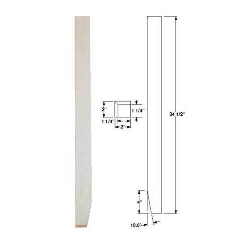 Wood 2 Sided Taller Taper Leg - detail 1