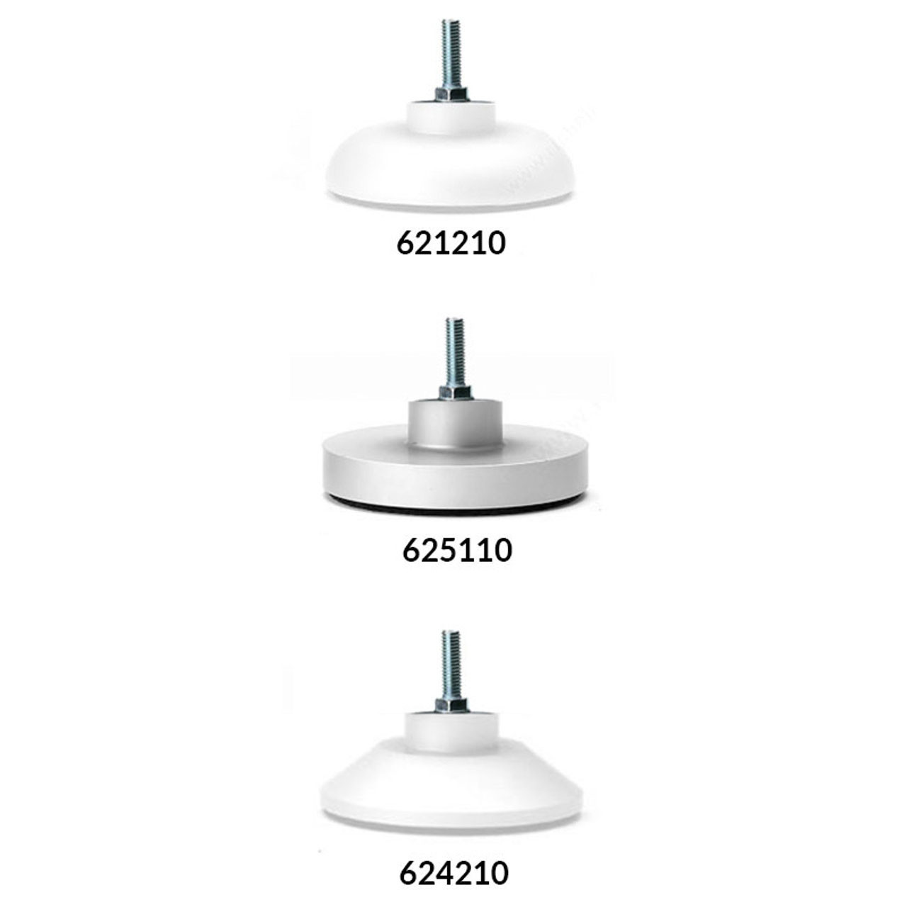 Richelieu Adjustable Height Aluminum Furniture Leg 38