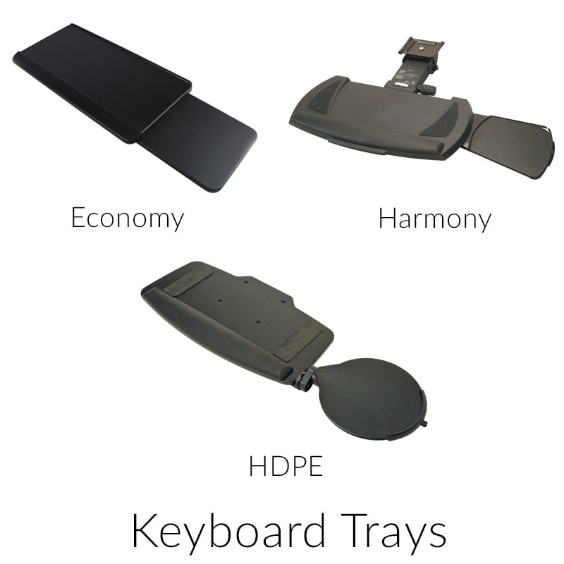 Hafele Ergonomic Keyboard Arm and Mouse Tray Mix and Match