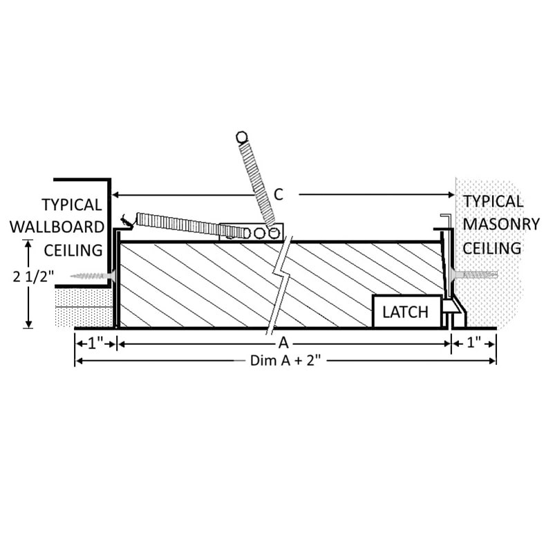 JL Industries Universal Fire Rated Insulated Access Door FD