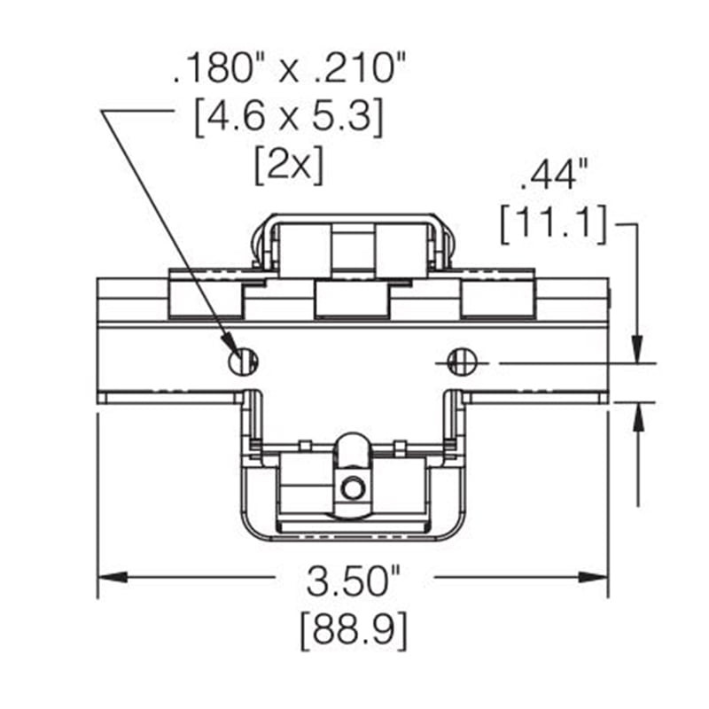 Accuride 1155 Overhead Flipper Door Slide with Easy Close