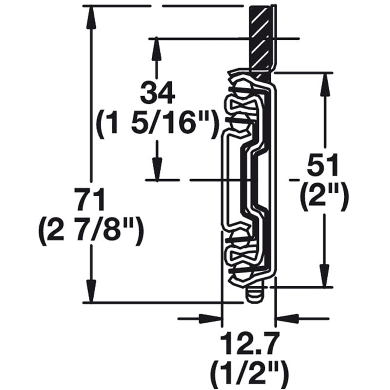 Accuride 3017 Drawer Slide Full Extension with 1" Overtravel