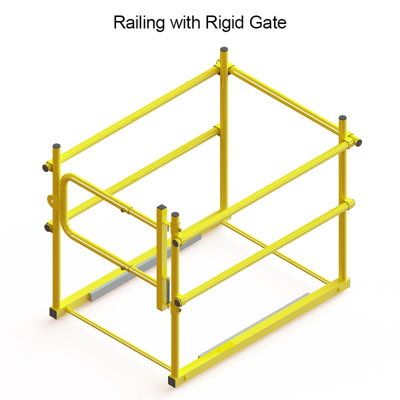 JL Industries Roof Hatch - Railing with Rigid Gate