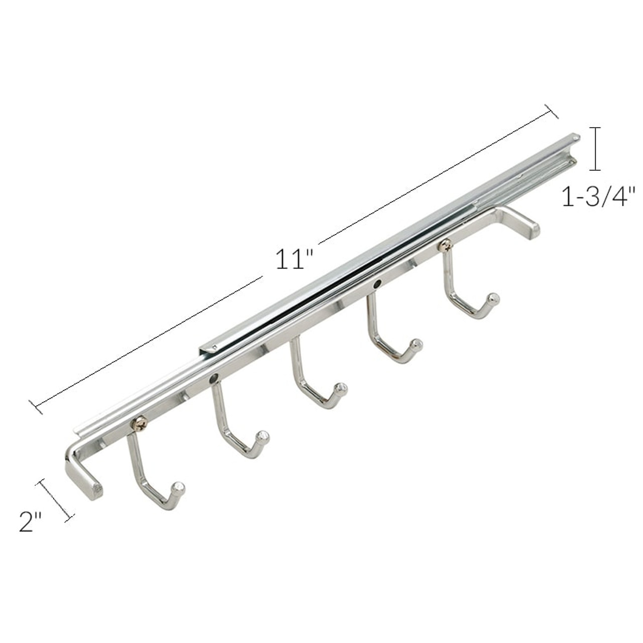 Hafele Belt Rack with Slide 807.53.250 (set of 2) - Spec Sheet